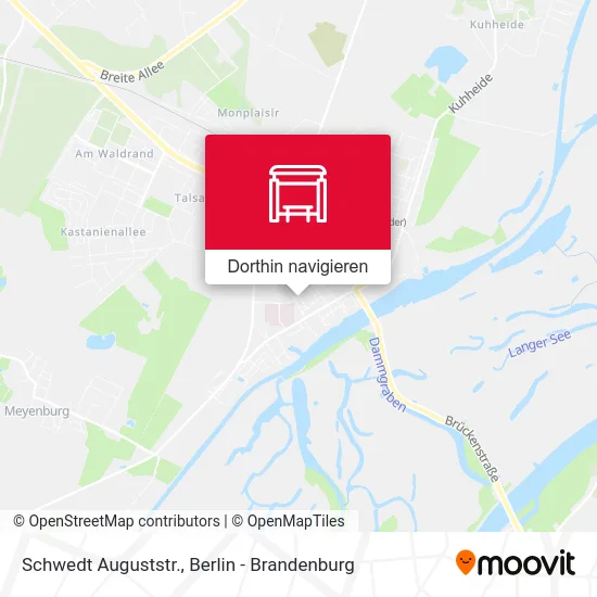 Schwedt Auguststr. Karte