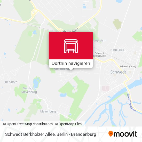 Schwedt Berkholzer Allee Karte