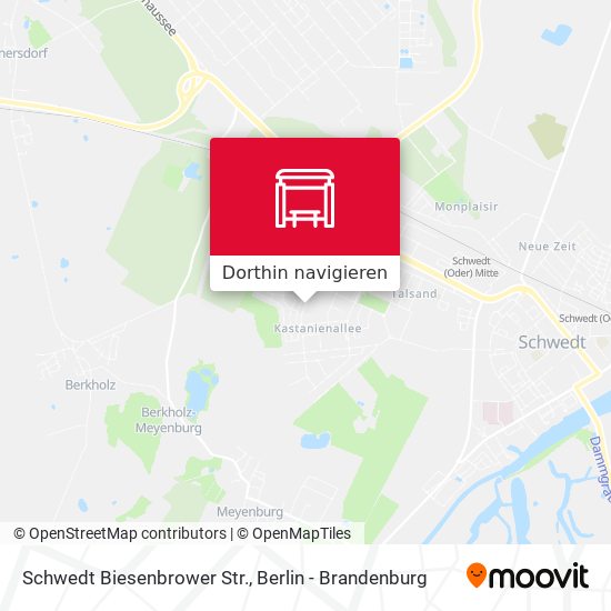 Schwedt Biesenbrower Str. Karte