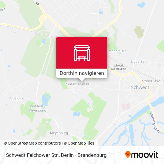Schwedt Felchower Str. Karte