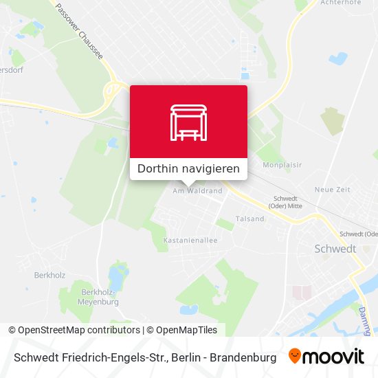 Schwedt Friedrich-Engels-Str. Karte