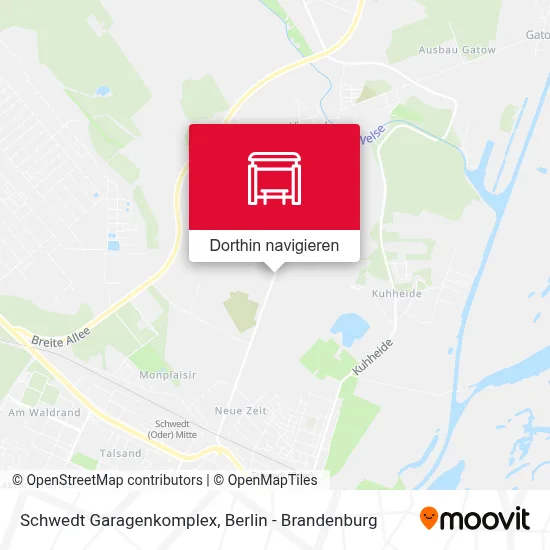 Schwedt Garagenkomplex Karte