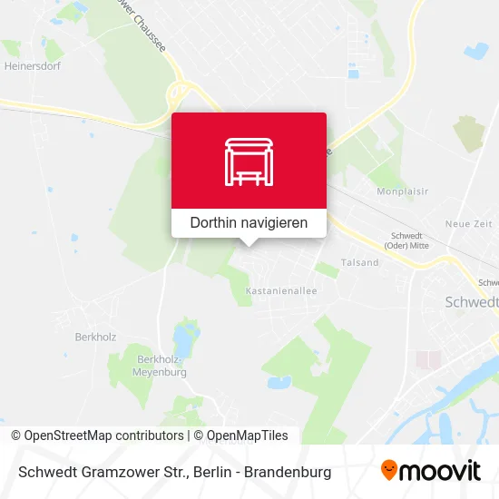 Schwedt Gramzower Str. Karte