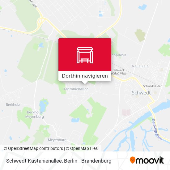 Schwedt Kastanienallee Karte