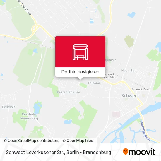 Schwedt Leverkusener Str. Karte