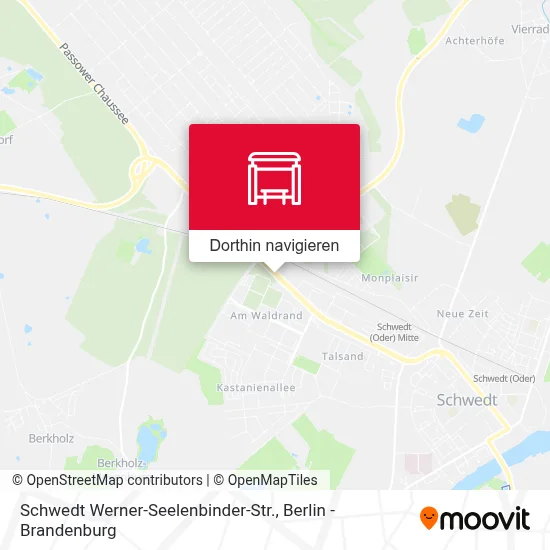 Schwedt Werner-Seelenbinder-Str. Karte