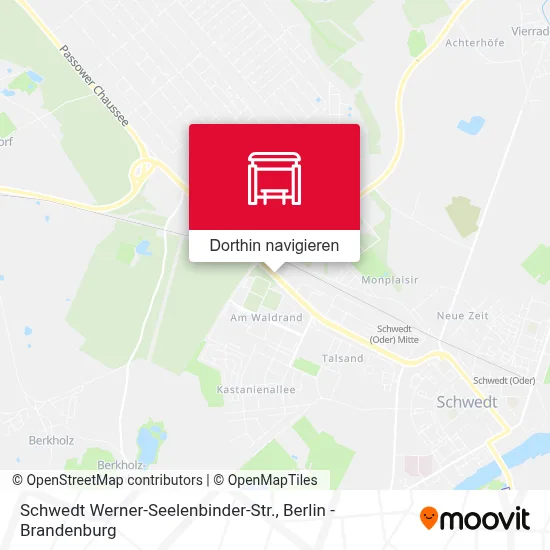 Schwedt Werner-Seelenbinder-Str. Karte
