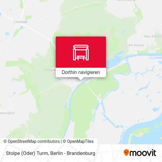 Stolpe (Oder) Turm Karte