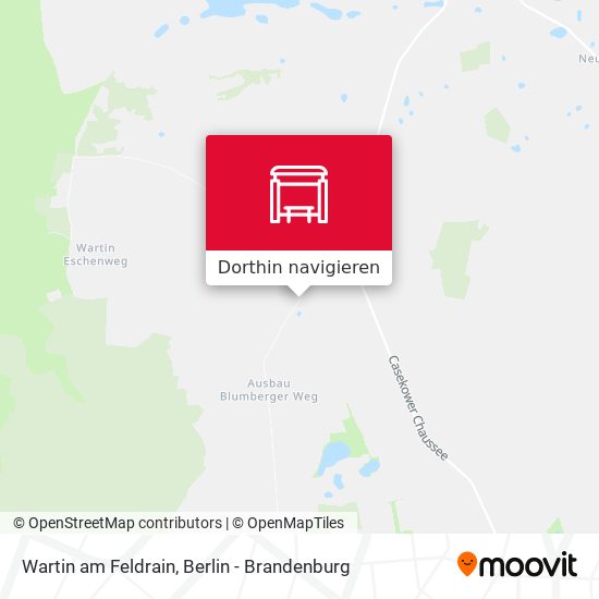 Wartin am Feldrain Karte