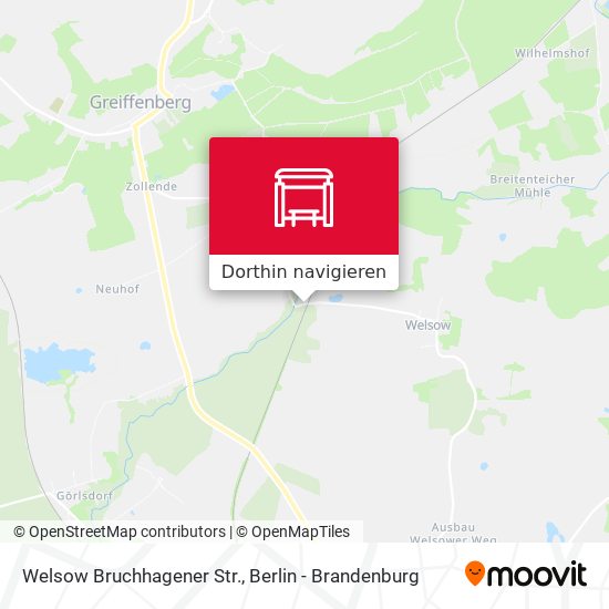 Welsow Bruchhagener Str. Karte