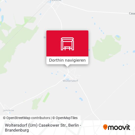 Woltersdorf (Um) Casekower Str. Karte