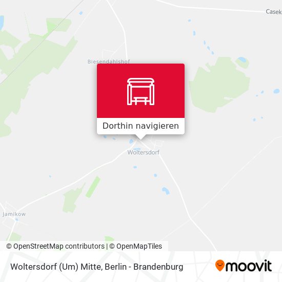 Woltersdorf (Um) Mitte Karte