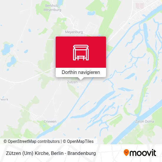 Zützen (Um) Kirche Karte