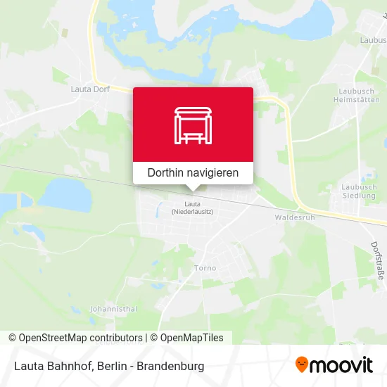 Lauta Bahnhof Karte