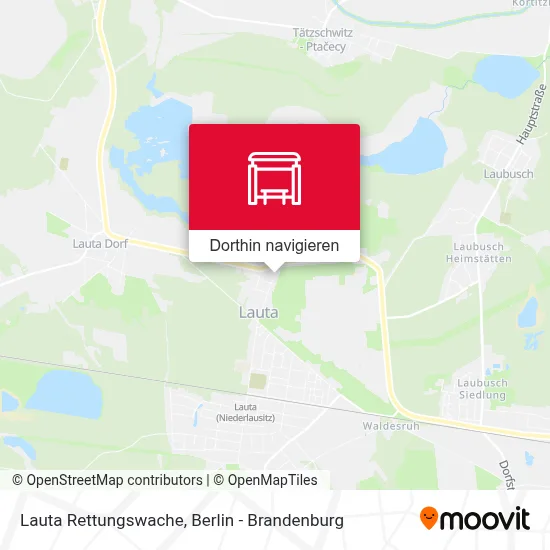 Lauta Rettungswache Karte