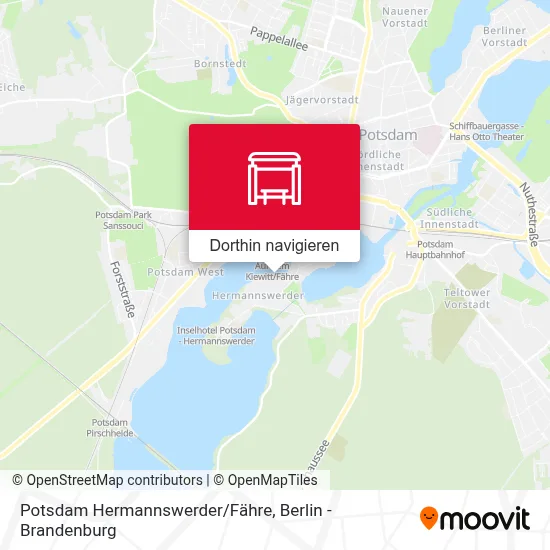 Potsdam Hermannswerder/Fähre Karte
