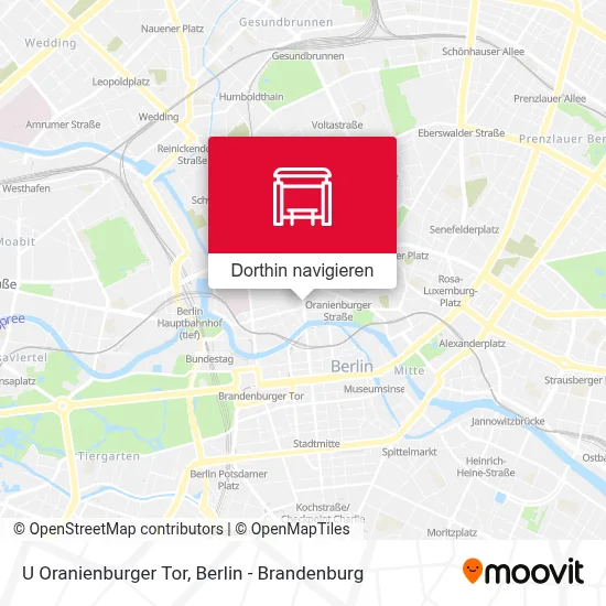 U Oranienburger Tor Karte