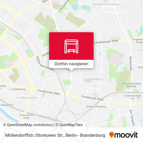 Möllendorffstr./Storkower Str. Karte