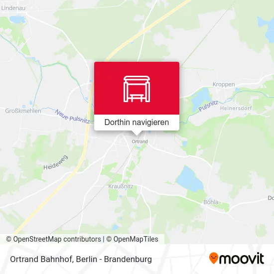 Ortrand Bahnhof Karte