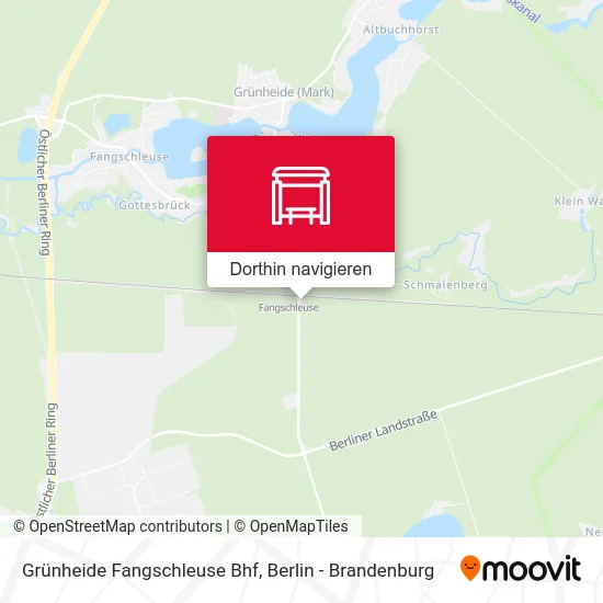 Grünheide Fangschleuse Bhf Karte