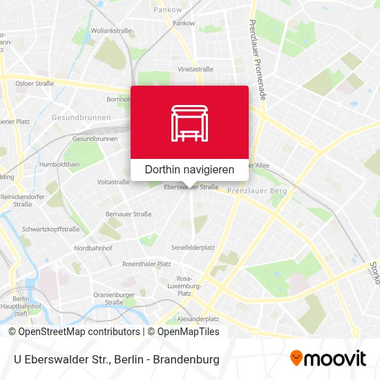 U Eberswalder Str. Karte