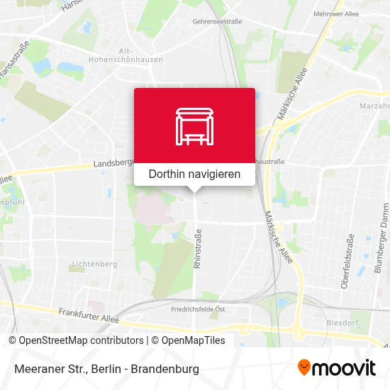 Meeraner Str. Karte