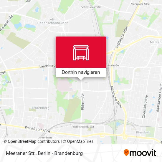 Meeraner Str. Karte