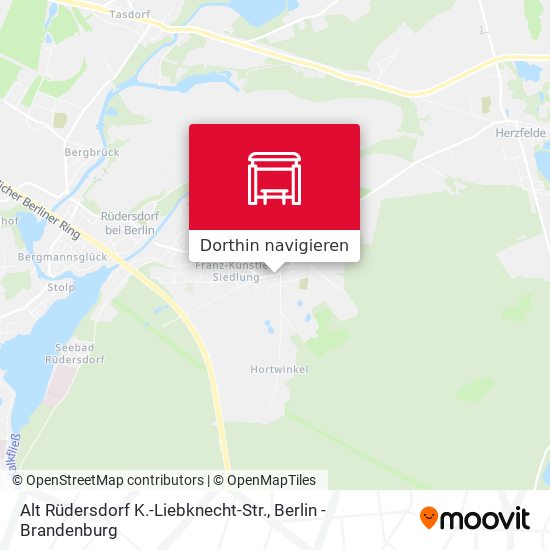 Alt Rüdersdorf K.-Liebknecht-Str. Karte