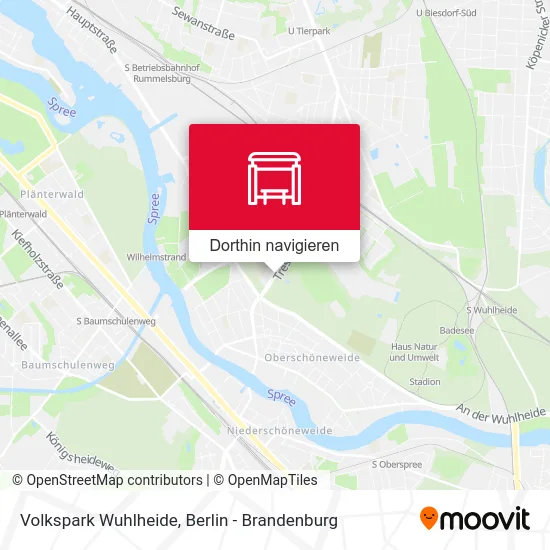 Volkspark Wuhlheide Karte