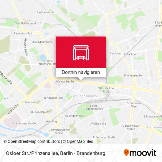Osloer Str./Prinzenallee Karte