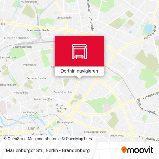 Marienburger Str. Karte