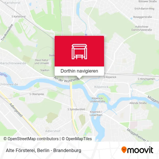 Alte Försterei Karte