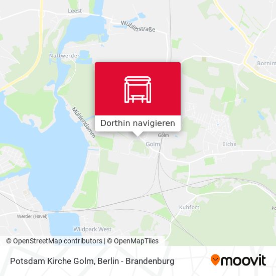Potsdam Kirche Golm Karte