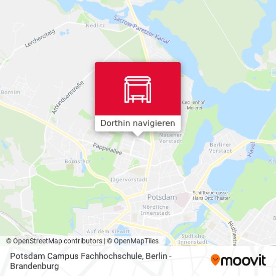 Potsdam Campus Fachhochschule Karte