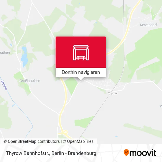 Thyrow Bahnhofstr. Karte