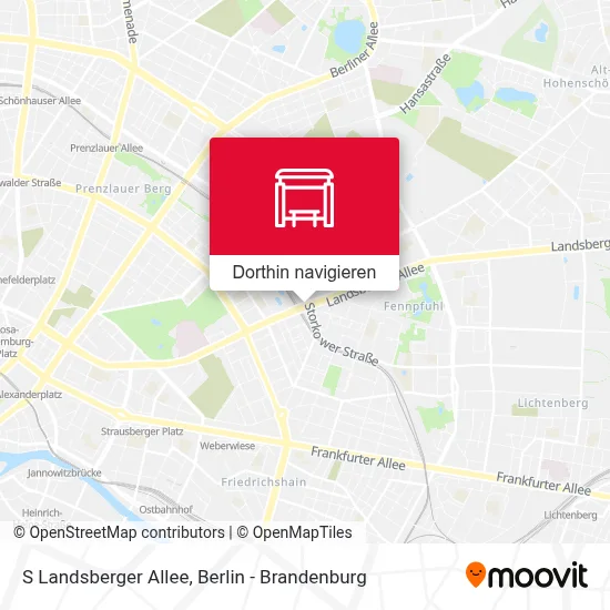 S Landsberger Allee Karte