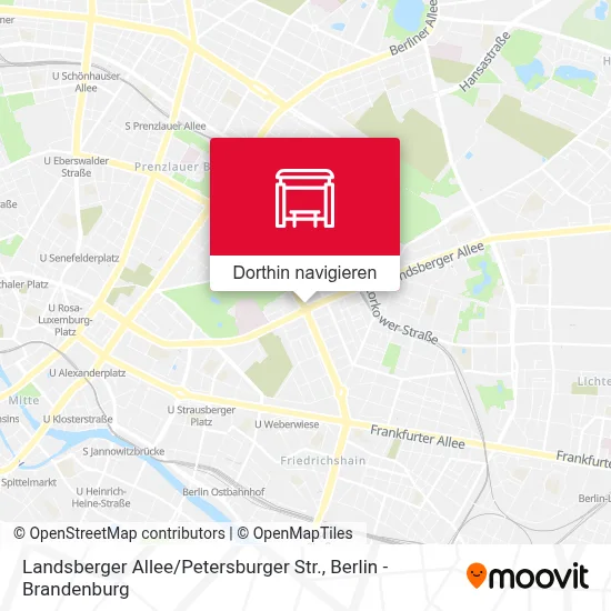 Landsberger Allee / Petersburger Str. Karte