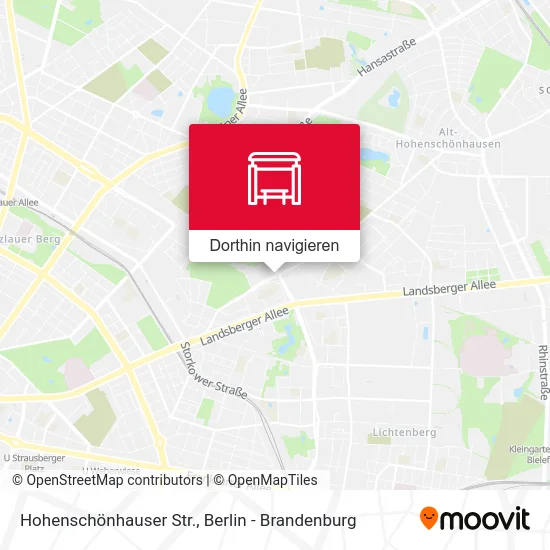 Hohenschönhauser Str. Karte