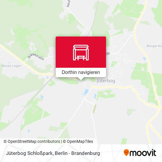 Jüterbog Schloßpark Karte