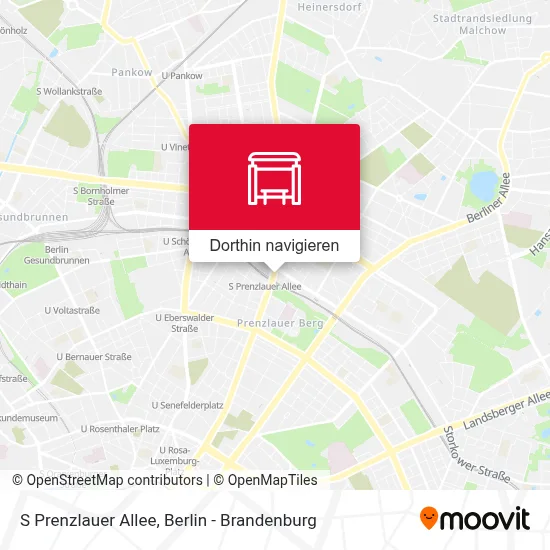 S Prenzlauer Allee Karte