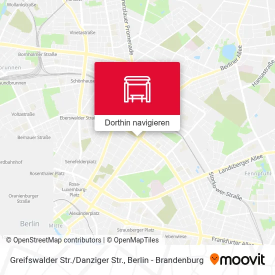 Greifswalder Str. / Danziger Str. Karte