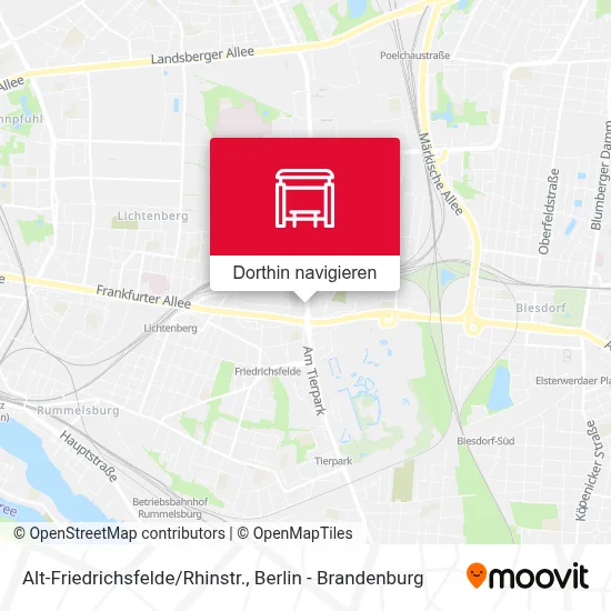 Alt-Friedrichsfelde/Rhinstr. Karte