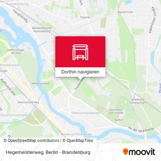 Hegemeisterweg Karte