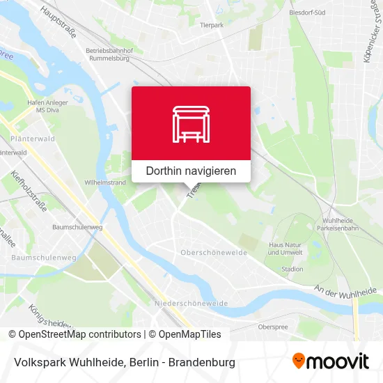 Volkspark Wuhlheide Karte