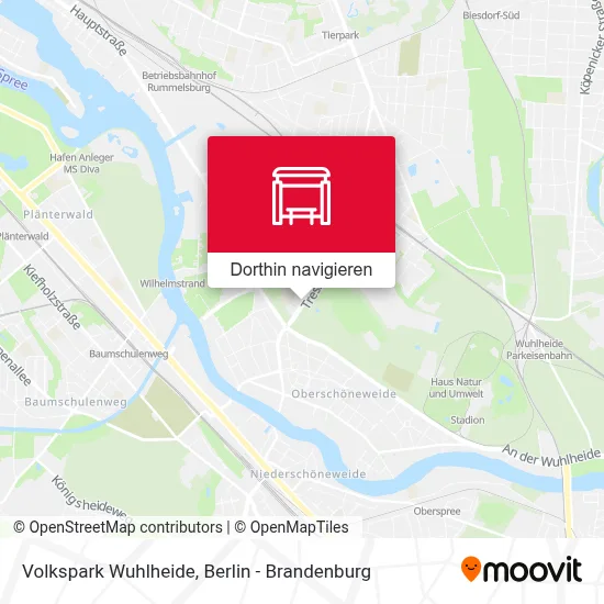 Volkspark Wuhlheide Karte