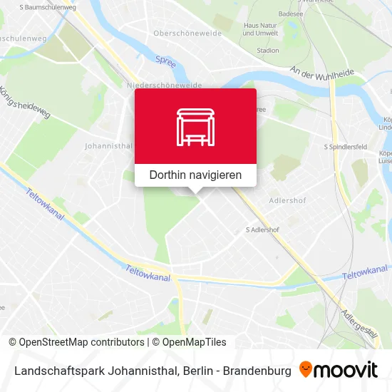 Landschaftspark Johannisthal Karte