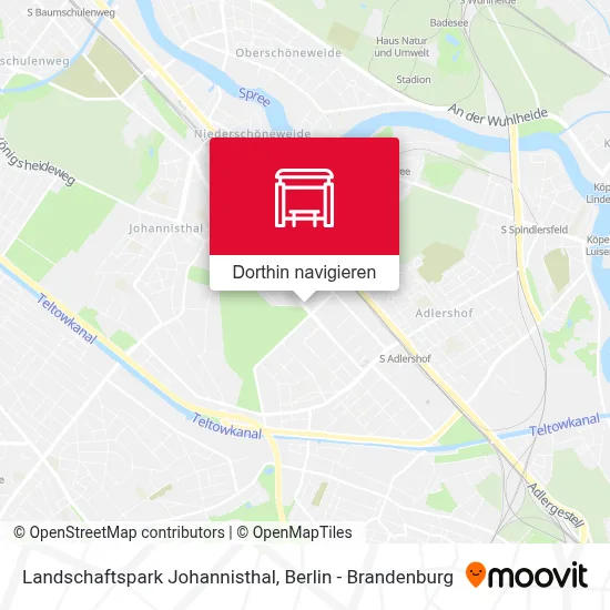 Landschaftspark Johannisthal Karte