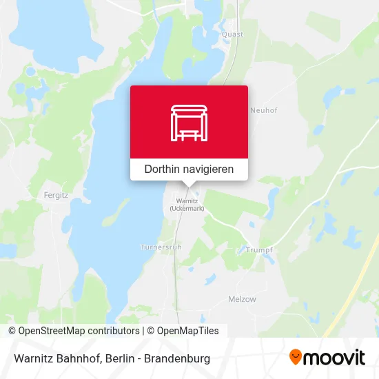 Warnitz Bahnhof Karte