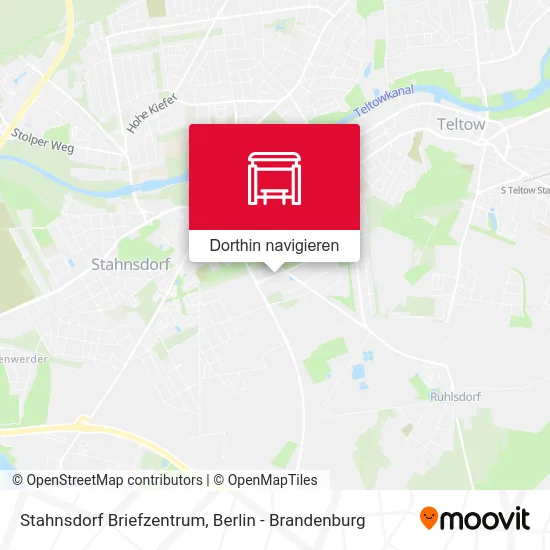 Stahnsdorf Briefzentrum Karte