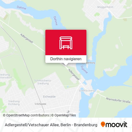 Adlergestell/Vetschauer Allee Karte
